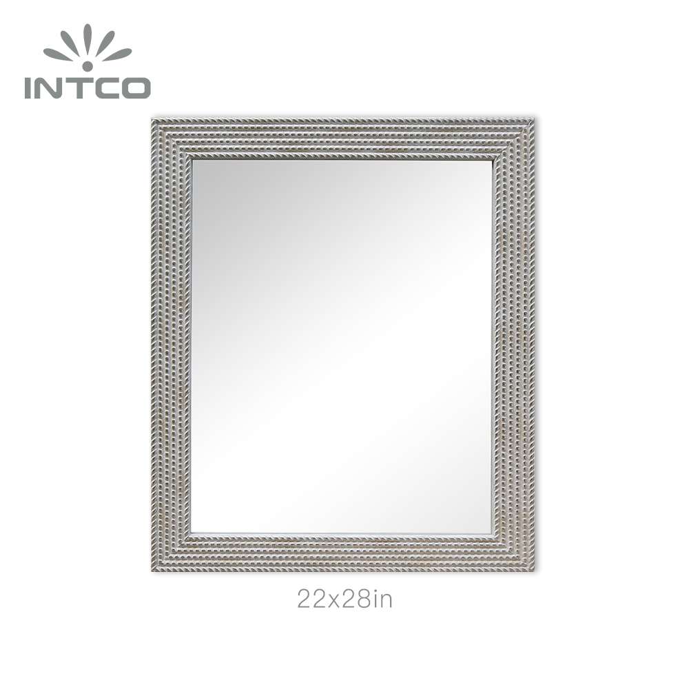 24x36in silver decorative wall mirror frame